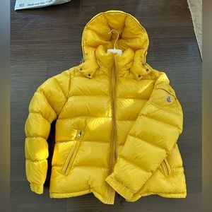Moncler Maya Jacket Yellow Size 5